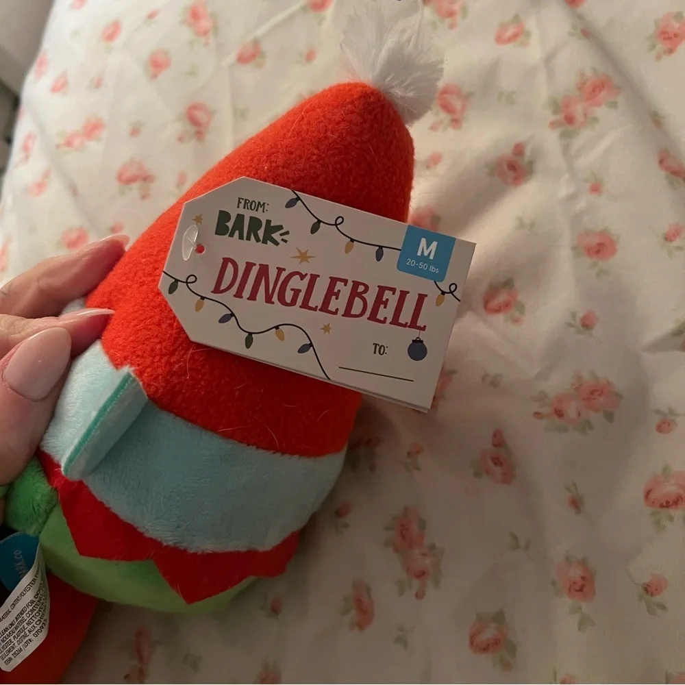 Bark Dinglebell Elf Dog Toy NEW